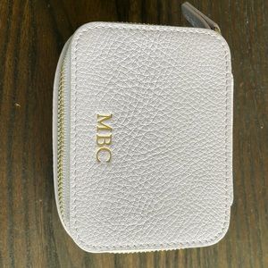 Leatherology lilac jewelry organizer. MONOGRAMMED with MBC.